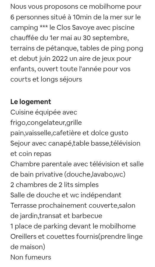 Mobilhome 6 Personnes Biville-sur-Mer エクステリア 写真
